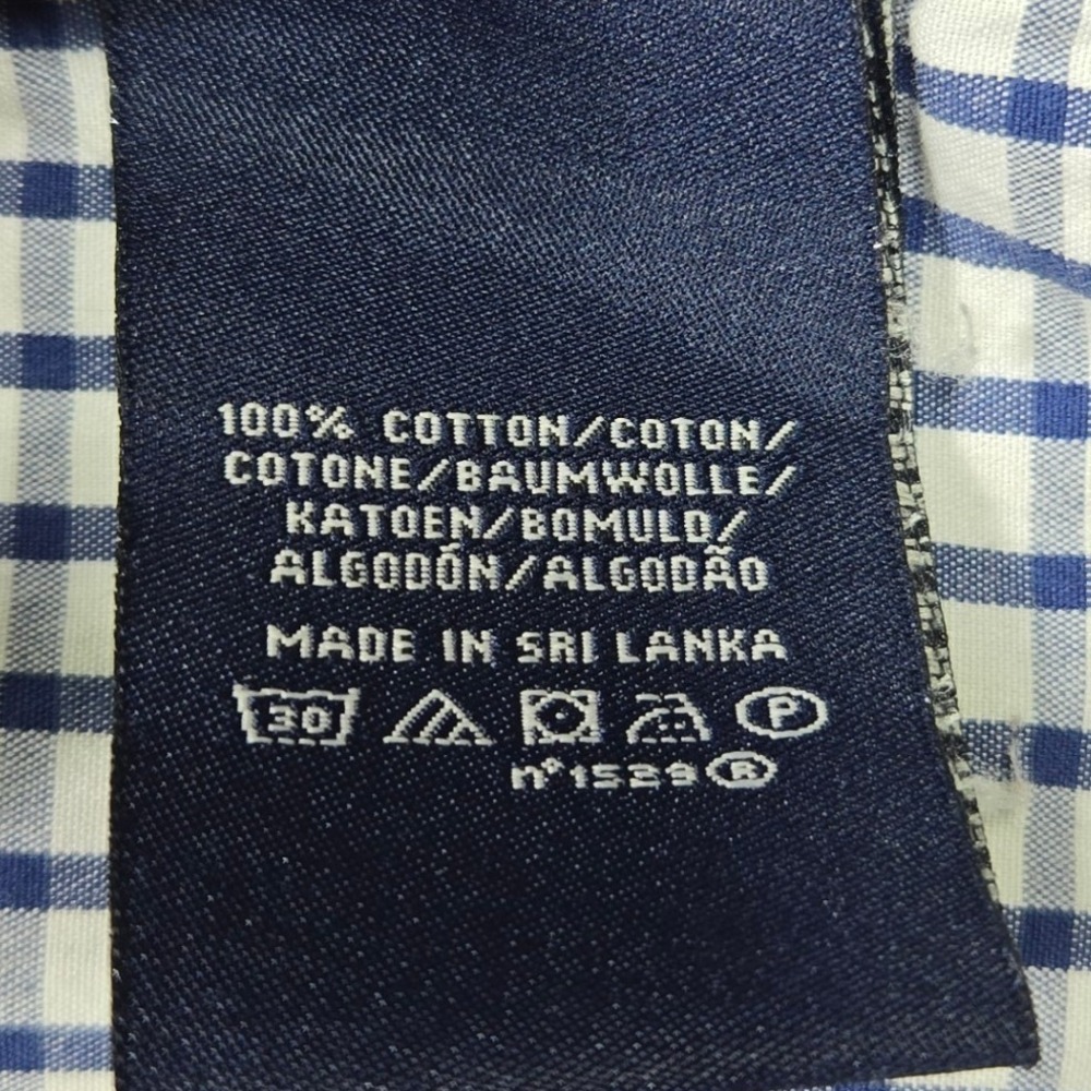 Polo Jeans Co Ralph Lauren Plaid Button Down Shirt Men's XXL Blue White Green - Picture 6 of 8